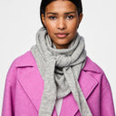 Pieces PCJuliana Triangle Scarf Light Grey Melange