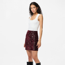 Pieces PCKam HW New Short Skirt Noos Tawny Port