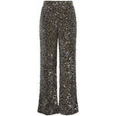 Pieces PCKam HW Wide Pant Morel Silver Sequins - J BY J Fashion