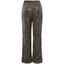 Pieces PCKam HW Wide Pant Morel Silver Sequins - J BY J Fashion