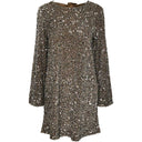 Pieces PCKam LS Deep Back Bow Dress Morel - J BY J Fashion