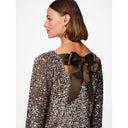 Pieces PCKam LS Deep Back Bow Dress Morel - J BY J Fashion