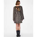 Pieces PCKam LS Deep Back Bow Dress Morel - J BY J Fashion