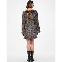 Pieces PCKam LS Deep Back Bow Dress Morel - J BY J Fashion