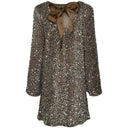 Pieces PCKam LS Deep Back Bow Dress Morel - J BY J Fashion