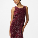 Pieces PCKam SL Tank Rev Mini Dress Tawny Port