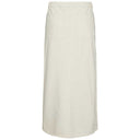 Pieces PCKenise MW Denim Ankle Skirt BC Off White - J BY J Fashion