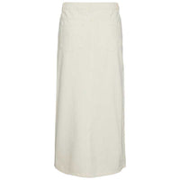 Pieces PCKenise MW Denim Ankle Skirt BC Off White - J BY J Fashion