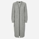 Pieces PCMaggy LS Long Knit Cardigan Noos Medium Grey Melange