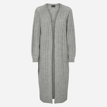 Pieces PCMaggy LS Long Knit Cardigan Noos Medium Grey Melange
