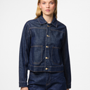 Pieces PCMalin Denim Jacket Dark Blue Denim