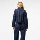 Pieces PCMalin Denim Jacket Dark Blue Denim