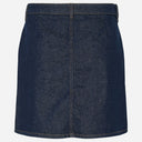 Pieces PCMalin HW Denim Skirt Dark Blue Denim