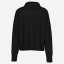 Pieces PCMalou LS Zip Knit Cardigan Noos Black