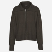 Pieces PCMalou LS Zip Knit Cardigan Noos Hot Fudge