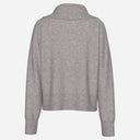 Pieces PCMalou LS Zip Knit Cardigan Noos Medium Grey Melange