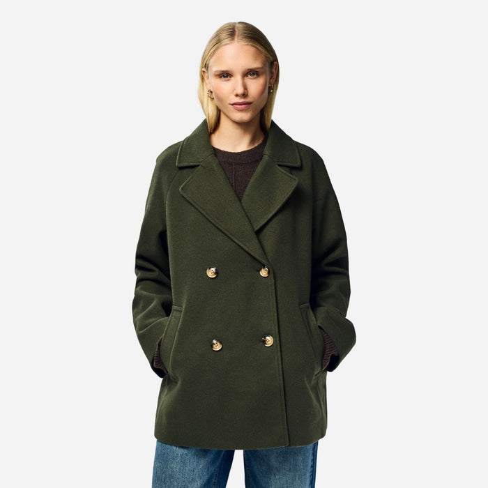 Pieces PCMarbel Coat Noos Forest Night