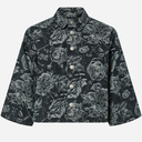 Pieces PCMarosa 3/4 SL Denim Shirt Black Rose