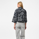 Pieces PCMarosa 3/4 SL Denim Shirt Black Rose