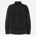 Pieces PCMathea LS Curved Denim Shirt Washed Black