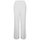 Pieces PCMilano HW Wide Pant D2D PB Hvid - J BY J Fashion