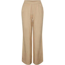 Pieces PCMilano HW Wide Pant D2D PB Sand - J BY J Fashion