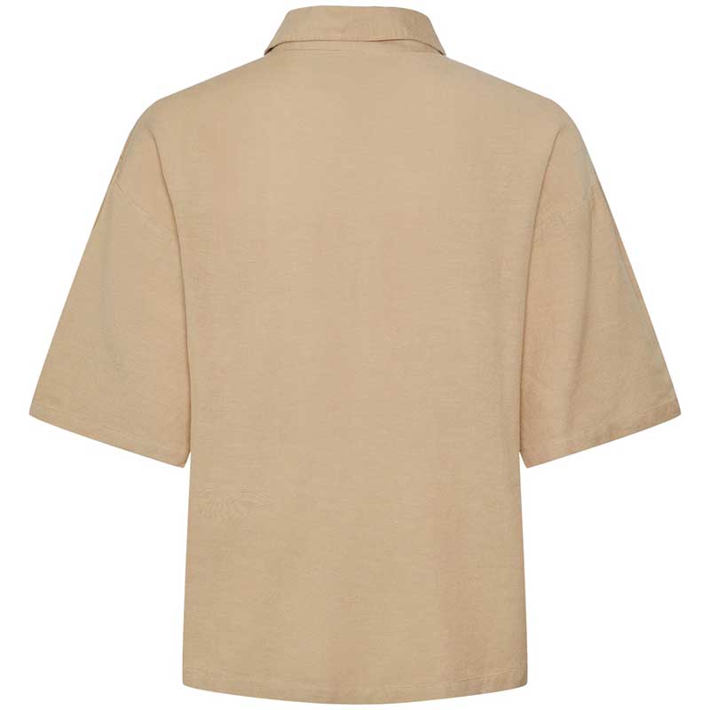 Pieces PCMilano SS Shirt D2D PB Sand - J BY J Fashion