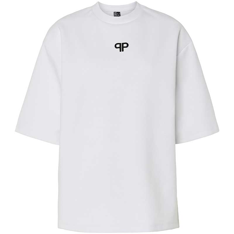Pieces PCMuna SS O-Neck Oversize Tee White