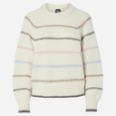 Pieces PCNelia LS O-Neck Knit Noos Birch Stripes