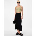 Pieces PCNeora HW Ankle Skirt SA BC Sort - J BY J Fashion