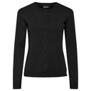 Pieces PCNora LS O-neck Knit Cardigan Noos Black - J BY J Fashion