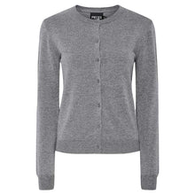 Pieces PCNora LS O-neck Knit Cardigan Noos Medium Grey Melange - J BY J Fashion