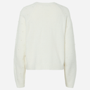 Pieces PCPam LS O-Neck Oversize Pearl Knit Cloud Dancer