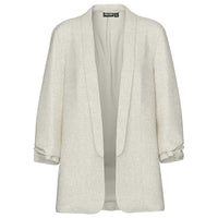 Pieces PCPia Bosella Blazer WVN Noos Birch Melange