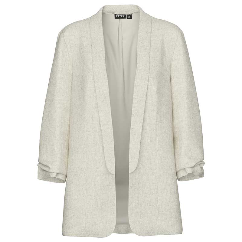 Pieces PCPia Bosella Blazer WVN Noos Birch Melange