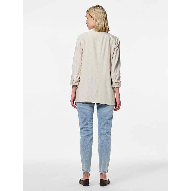Pieces PCPia Bosella Blazer WVN Noos Birch Melange