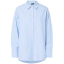 Pieces PCPoppy LS Oxford Loose Shirt Noos Cashmere Blue