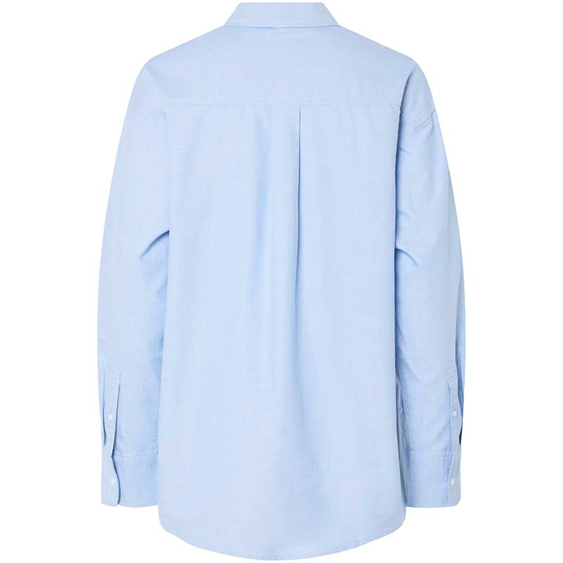Pieces PCPoppy LS Oxford Loose Shirt Noos Cashmere Blue