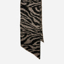 Pieces PCPyron Long Animal Scarf Noos White Pepper/Zebra