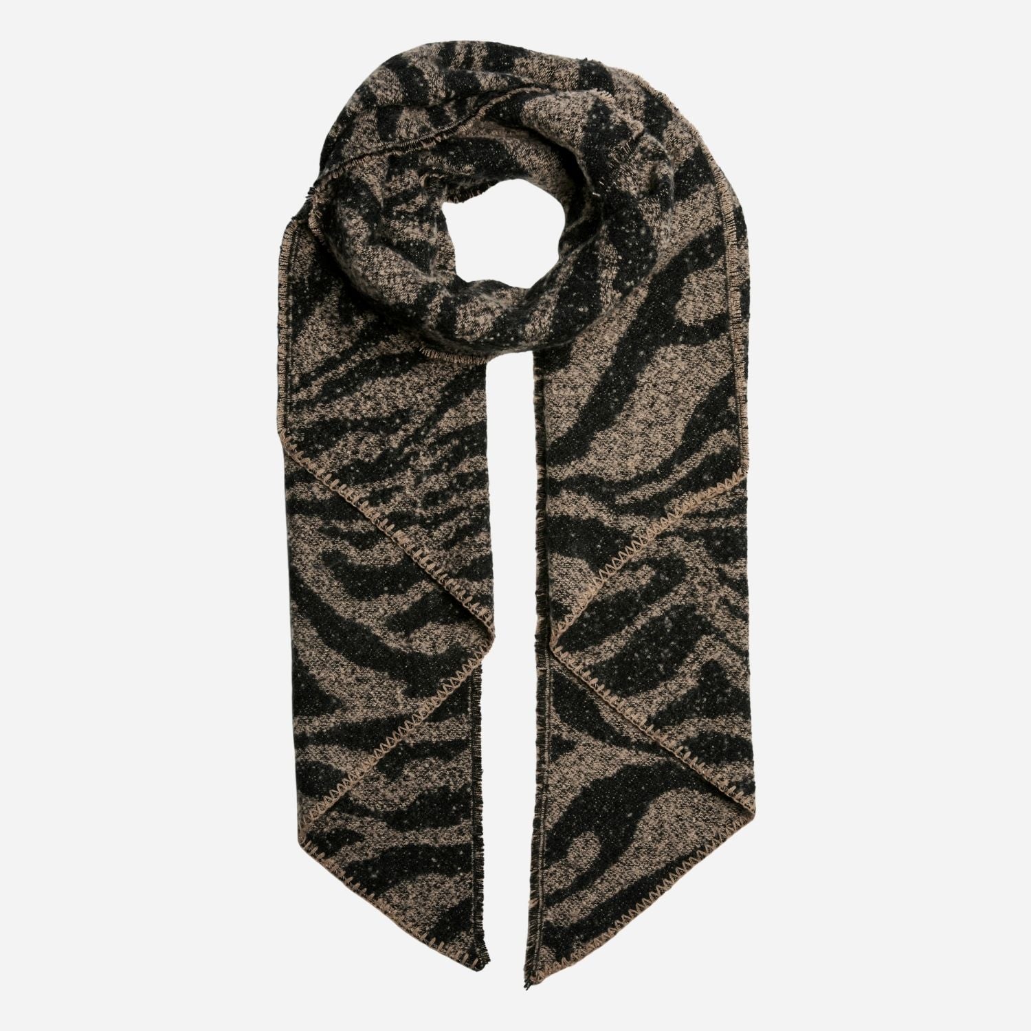 Sciarpa Lunga Donna PIECES Pcpyron Con Motivo Animalier, Calda E Sostenibile, Design Danese - 5