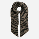 Pieces PCPyron Long Animal Scarf Noos White Pepper/Zebra