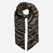 Pieces PCPyron Long Animal Scarf Noos White Pepper/Zebra