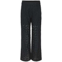 Pieces PCRanessa HW Straight Lace Pants JRS Black - J BY J Fashion