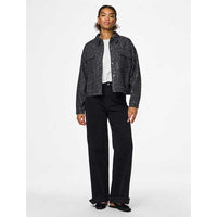 Pieces PCRoberta LS Sequins Jacket Grey Denim - J BY J Fashion