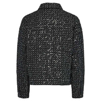 Pieces PCRoberta LS Sequins Jacket Grey Denim - J BY J Fashion