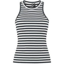 Pieces PCRuka Boxer Tank Top Noos Cloud Dancer Stripes Black