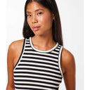 Pieces PCRuka Boxer Tank Top Noos Cloud Dancer Stripes Black