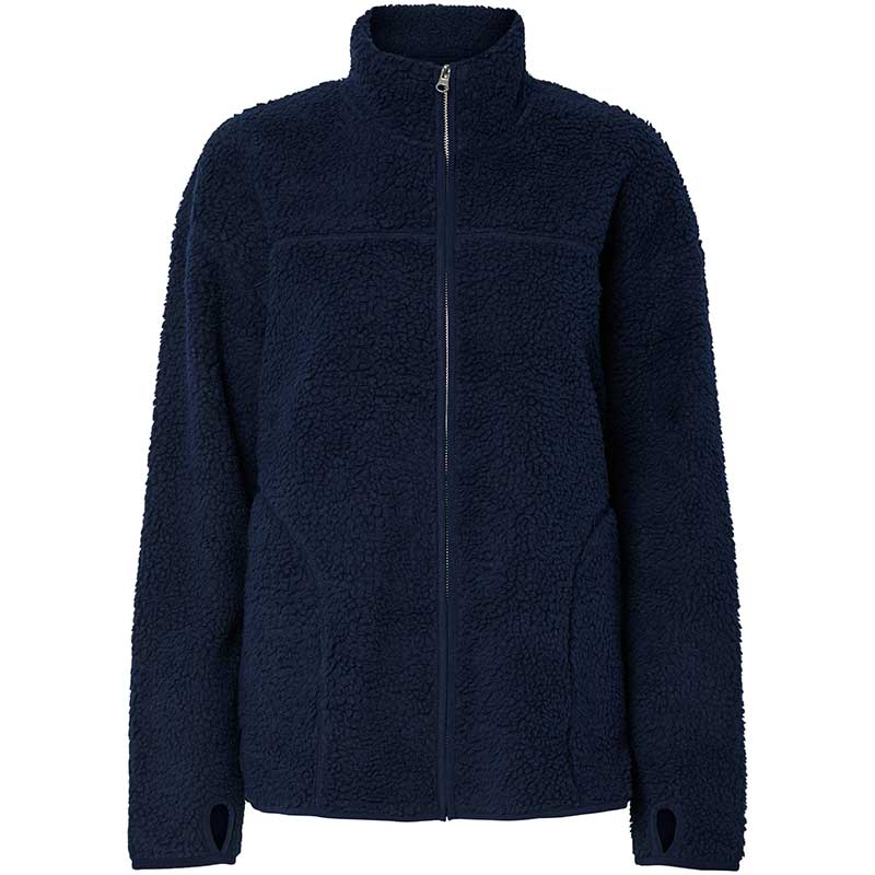 Pieces PCSadia LS Teddy Jacket Noos Maritime Blue