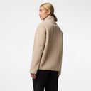 Pieces PCSadia LS Teddy Jacket Noos Silver Gray