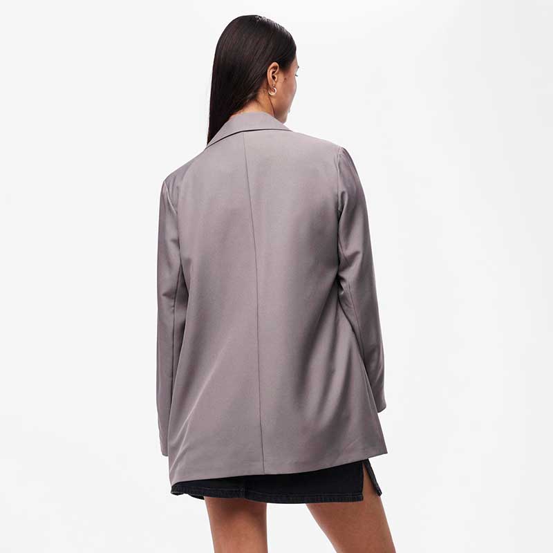 Pieces PCSalina LS Oversized Blazer Noos BC Grå